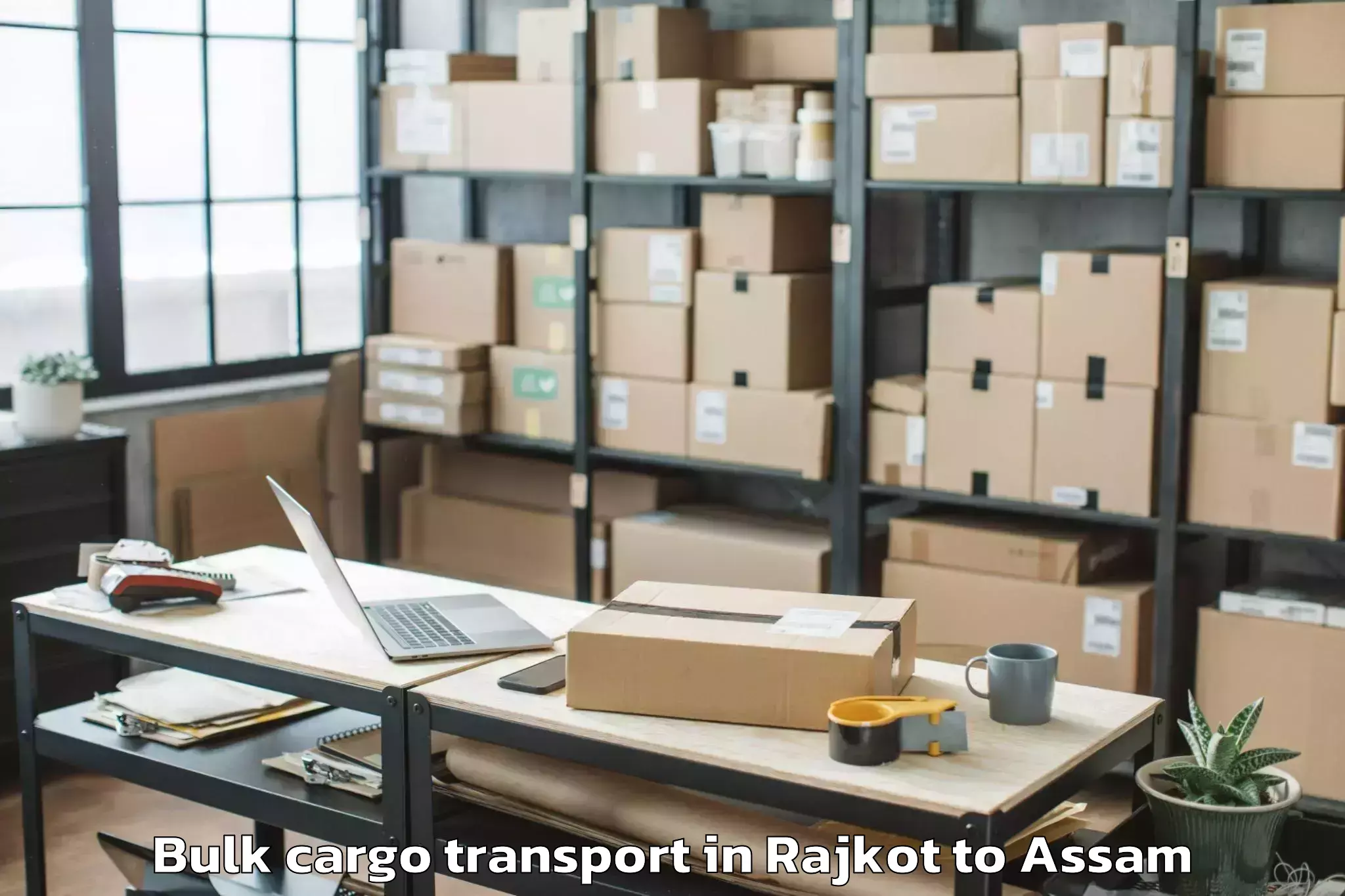 Book Rajkot to Rangia Bulk Cargo Transport Online